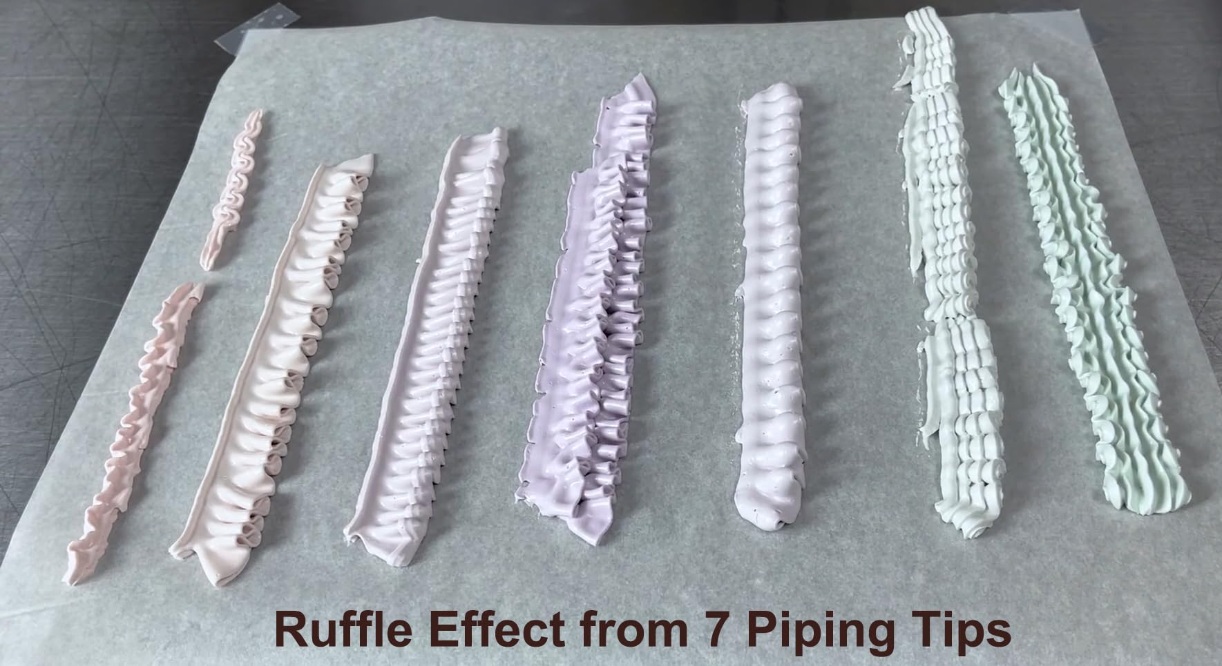 Ruffle Icing Tip Designs