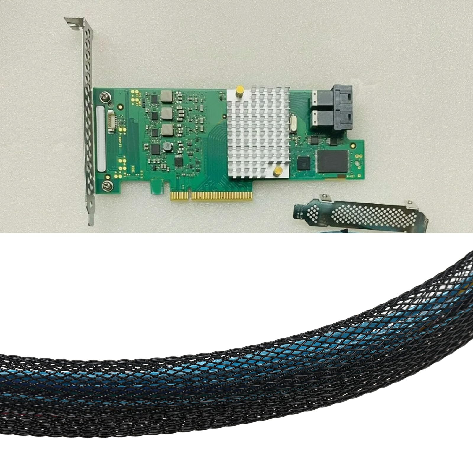 EMSea Câble Interne Mini SAS HD X4 SFF-8643 vers SFF-8643 Compatible avec LSI Serveurs Systèmes de Stockage Raid