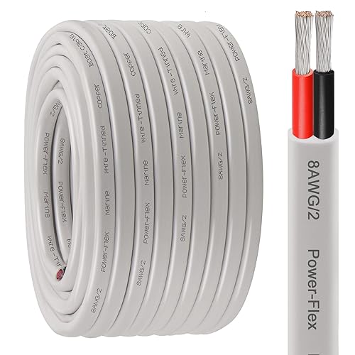 Miniatura 62 de Cable marino dúplex de calibre 12, cable de cobre estañado para barco, 40 pies, 12 AWG, estándar de EE. UU., OFC, alambre de cobre libre de oxígeno