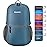 Gonex Ultra Lightweight Packable Backpack Daypack Handy Foldable Camping Outdoor Travel Cycling Backpacking(Grey Blue)