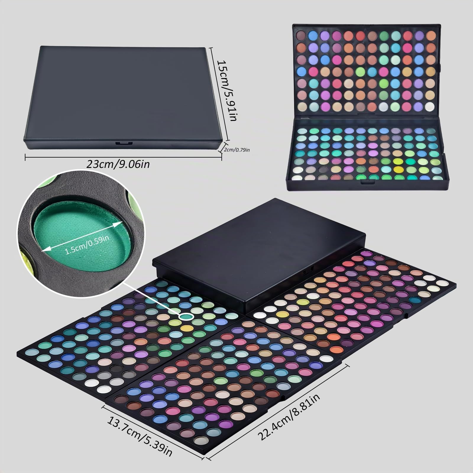 FantasyDay® 252 Colores Sombra De Ojos Paleta de Maquillaje Cosmética - Perfecto para Sso Profesional y Diario