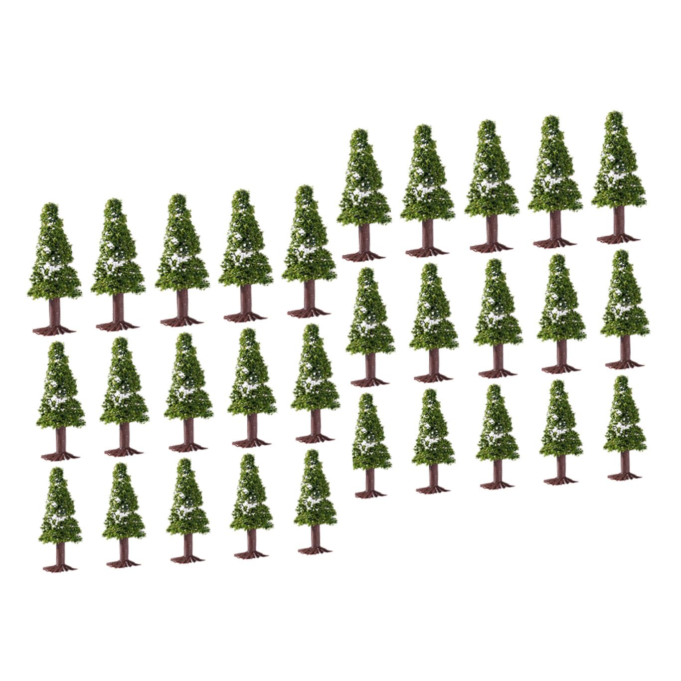 30 pezzi Alberi Modello Pino Misti per Diorama Paesaggio Fai da Te Accessori Miniatura per Modellismo Architettonico e Ferroviario