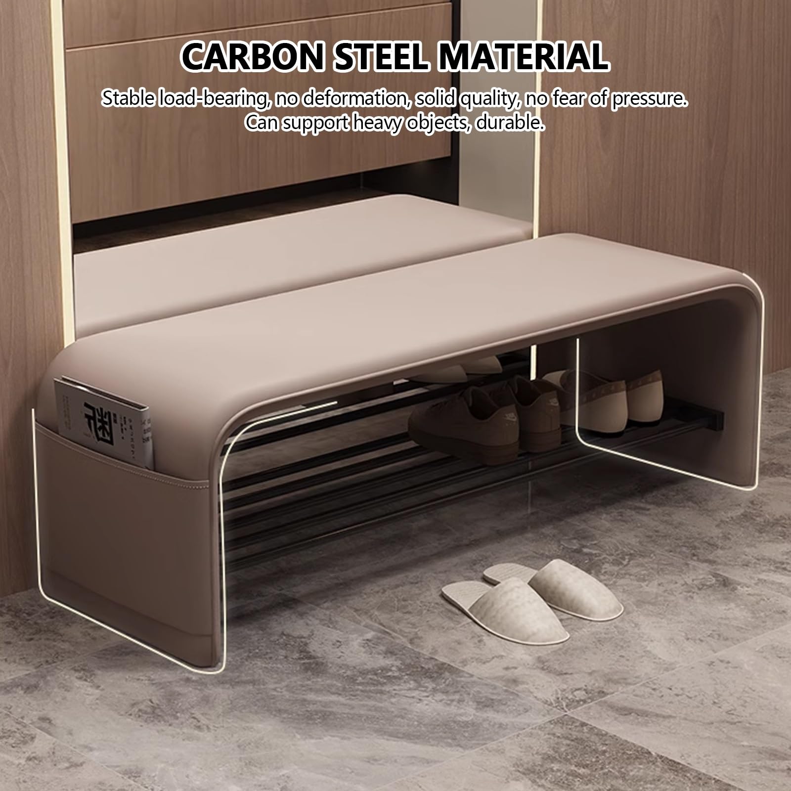 Schlafzimmer gepolstert schuhregal mit sitzbank, Eingangsbereich schuhbank mit sitzfläche, flur schuhbank regal, modern sitzbank mit schuhregal, Wohnzimmer schuhregal mit sitzfläche, platzsparendes.