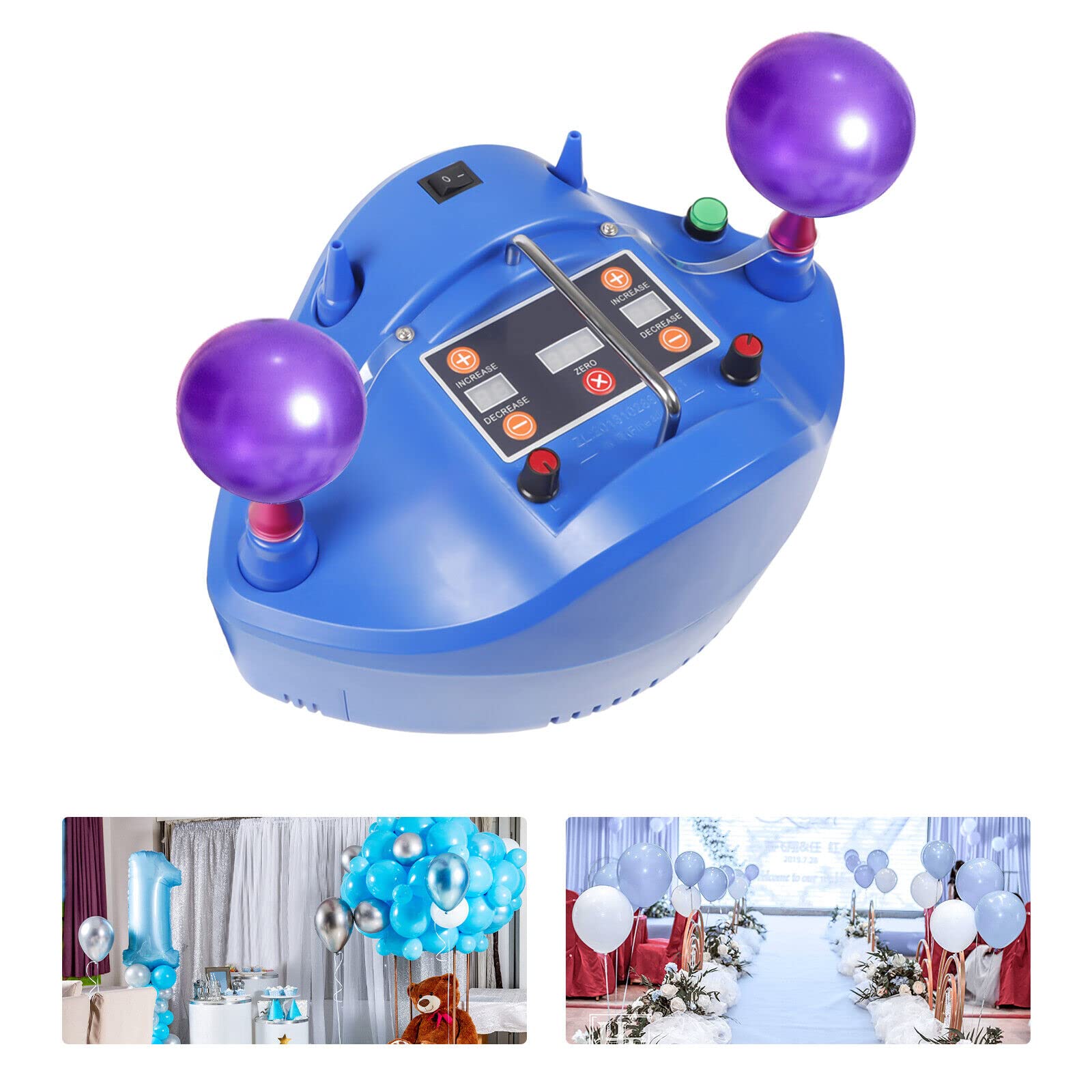 Pompa elettrica per palloncini gonfiatore per feste, potente pompa ad aria, 1200 W, 220 V, 3,5 psi, 500 l/min, inclusa custodia