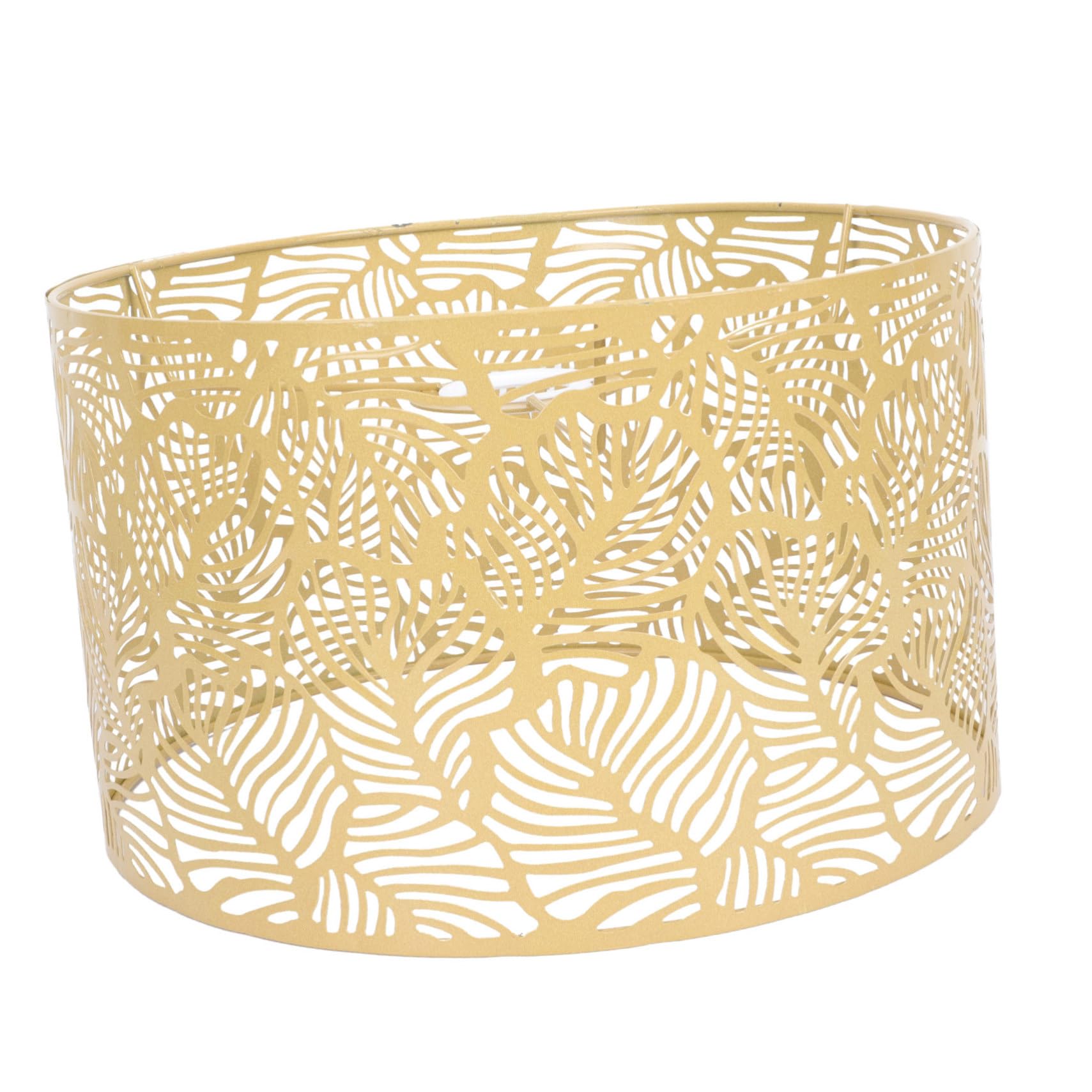 Abat-jour en Fer Creux Motif Feuille E27 E14 pour Pendaison