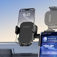 Tesla Phone Mount, 360° Adjustable Universal Tesla Model Y Accessories, Phone Holders for Your car for Tesla Model 3/Y/S/X/Cybertruck Screen, Non-Adhesive for Car Phone Holder Fits All Phone