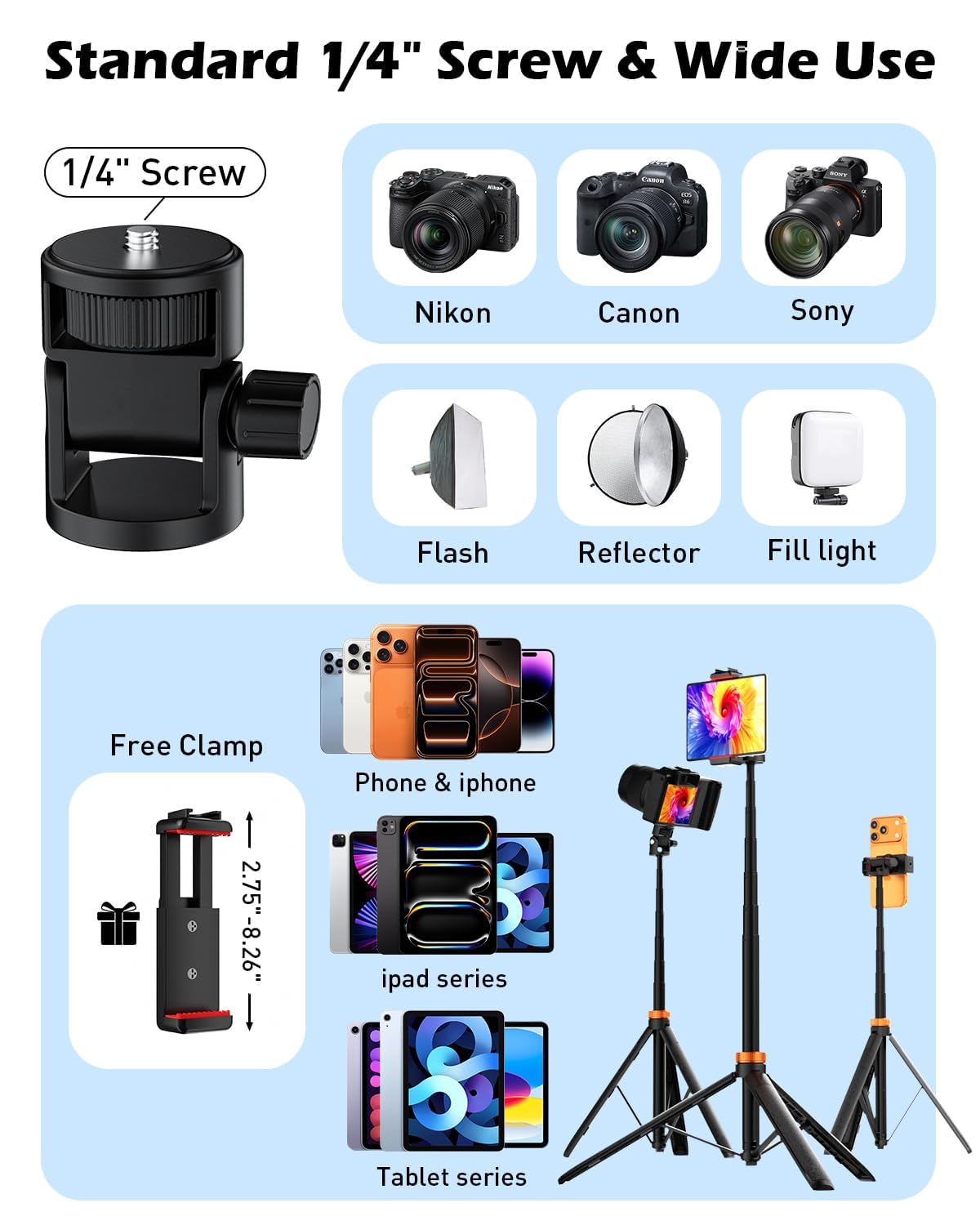CloudValley Aro de Luz Magnético 10" con Trípode 76", Trípode para Teléfono con Luz Recargable 5000mAh, LED Plegable con 3 Modos & 10 Niveles de Brillo para Maquillaje, Selfies, TikTok