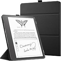 Vista 10 de Fintie Funda triple para Kindle Scribe (versión 2024/2022) – Funda plegable ultraligera con función de apagado y encendido automático para Yaxa