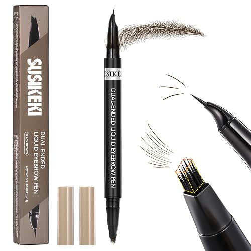 SUSIKEKI Dual-Ended Microblading Eyebrow Pencil (04 Black Brown)