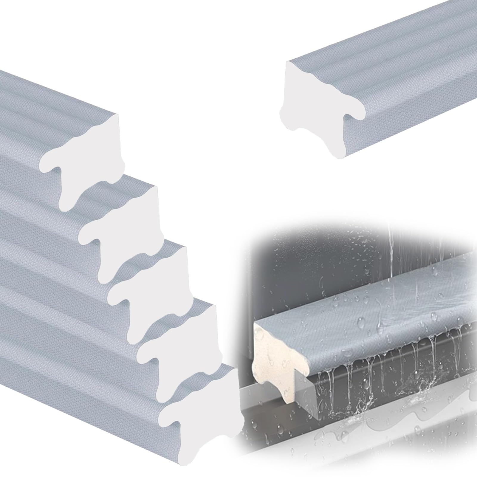 Tiras de retención de agua para ventanas de 300 cm: protectores duraderos de alta resistencia