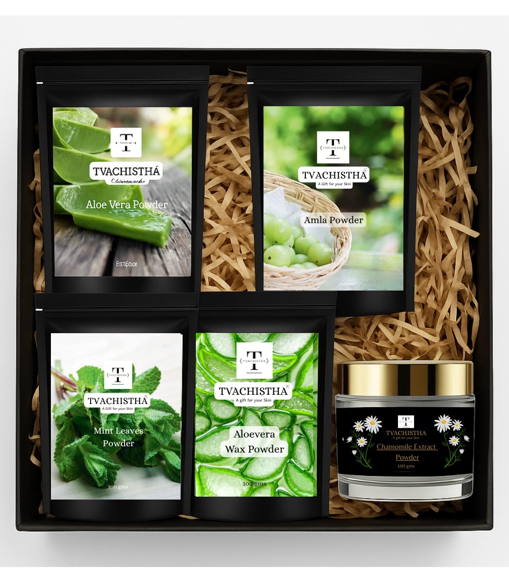 Tvachistha Detox & Nourish Premium Set Gift Hamper | Natural Skin & Hair Care Gift Set | Herbal Powders & Essential Oils | For Women & Men | Handmade Gifting Box-image-21