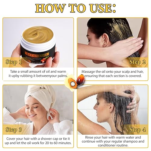 Miniatura 6 de Aceite de batana para el crecimiento del cabello, aceite de batana 100% natural procedente de Honduras, aceite de batana Dr. Sebi sin refinar, evita