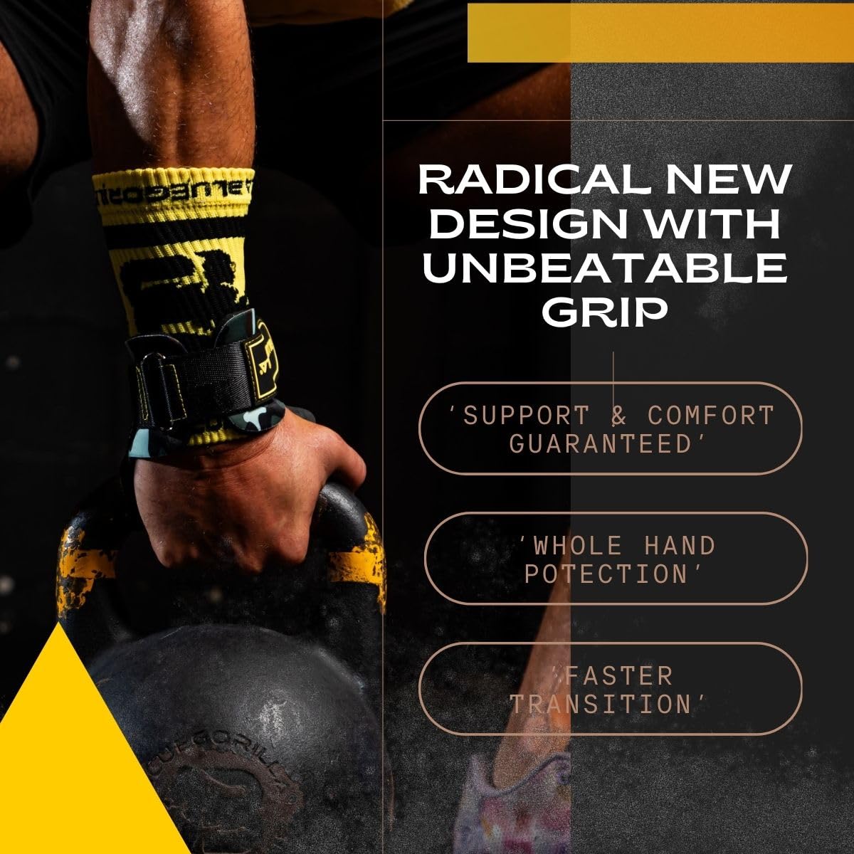 BLUEGORILLA Competitor 3.0 Strade Crosstraining Grip RX Neoprene rinforzato al polso