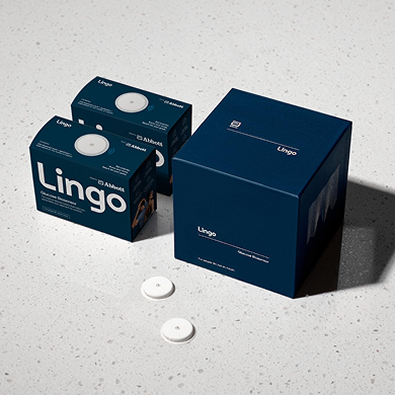 Lingo Monitoraggio continuo del glucosio (CGM) e applicazione (confezione da 2). Prodotto da Abbott. Conosci l'impatto di ciò che mangi. 1 biosensore Lingo dura fino a 14 giorni*. Progettato per