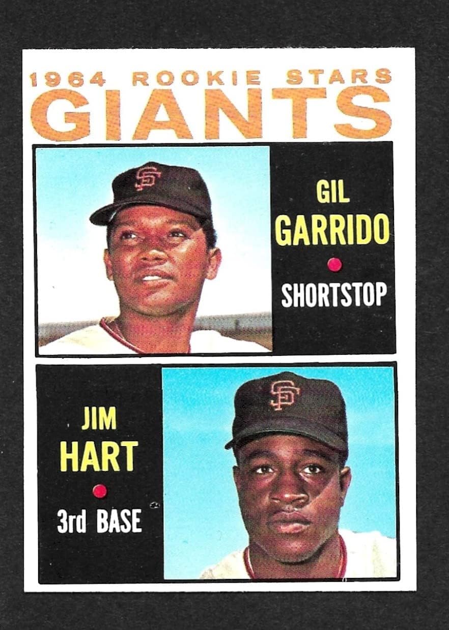 1964 TOPPS BASEBALL GIANTS ROOKIES JIM RAY HART/G. GARRIDO #452