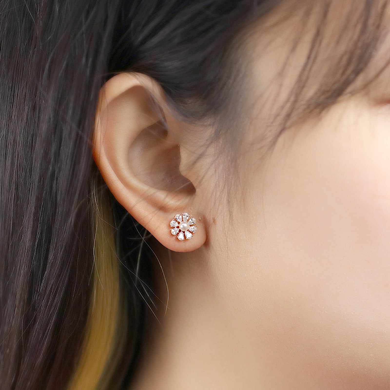 Pendientes de oro amarillo de 9K/14K/18K para mujer