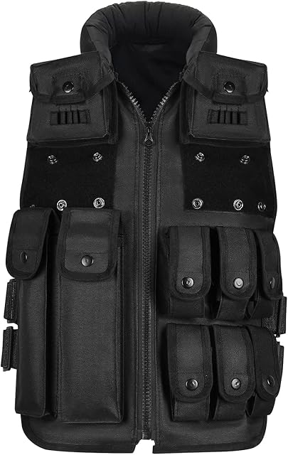 HUNTVP Tactical Vest Military Army Waistcoat Molle Airsoft Vest for Mens Womens Camping Hiking Hunting Outdoors