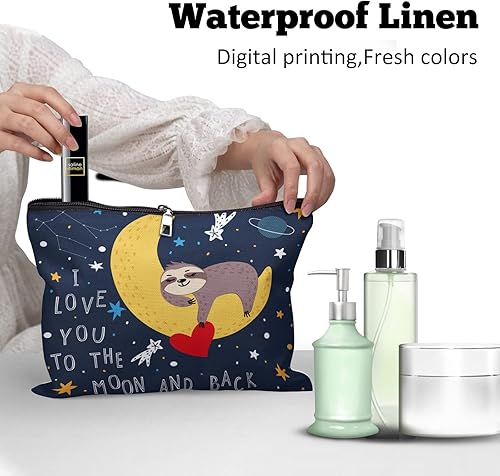 Miniatura 9 de Cafl Bolsa de maquillaje para mujer, bolsa de maquillaje de gran capacidad, 10 x 8 pulgadas, Compañero de flor silvestre de abeja