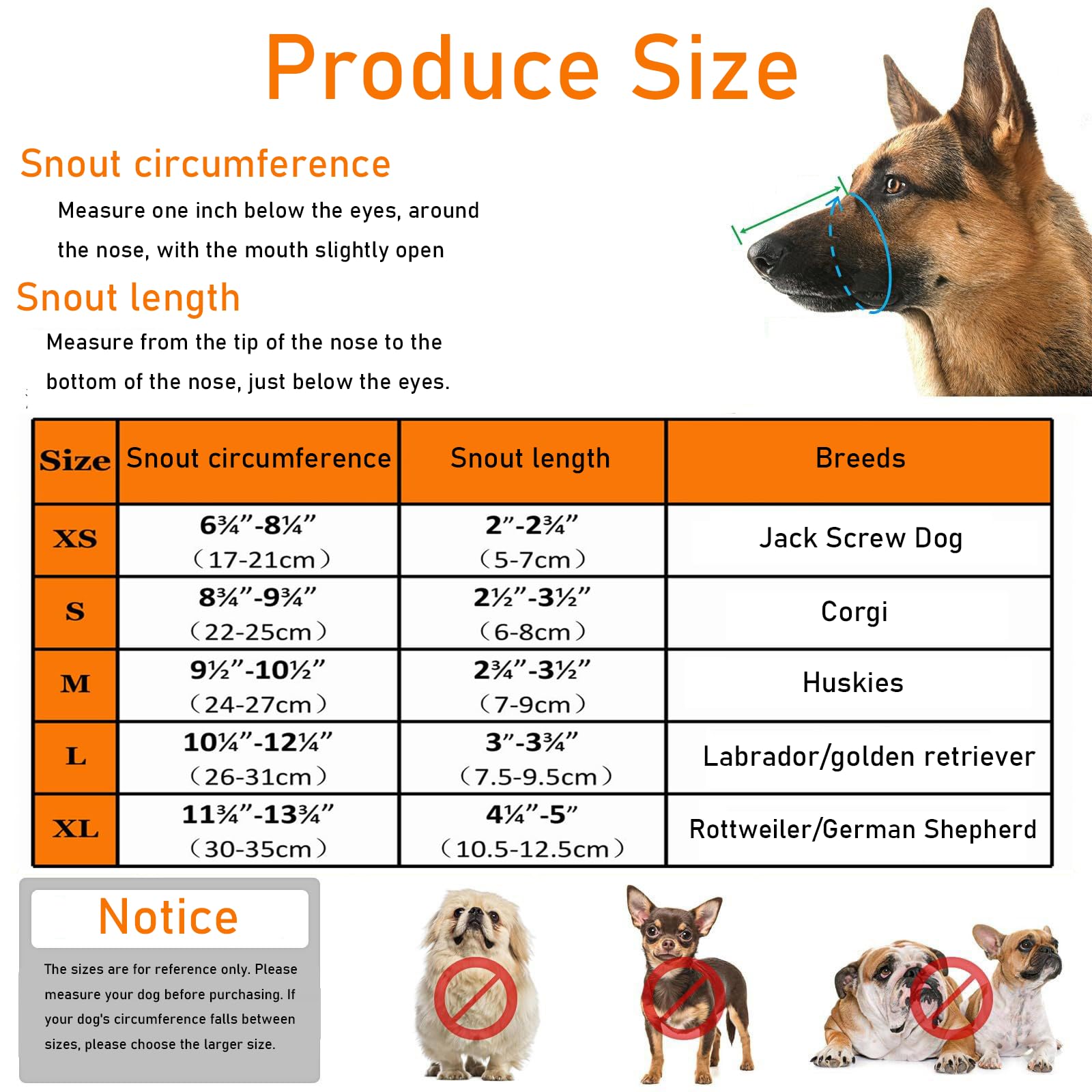 KixMalkinly Dog Muzzle, Muzzles with Adjustable Velcro Straps - Image 3