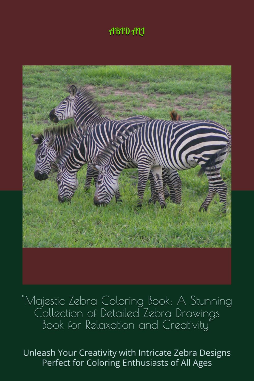 World Drawing Creative Zebra Adult Coloring Book,: Unleash Your Inner Artist with Intricate Zebra Designs
