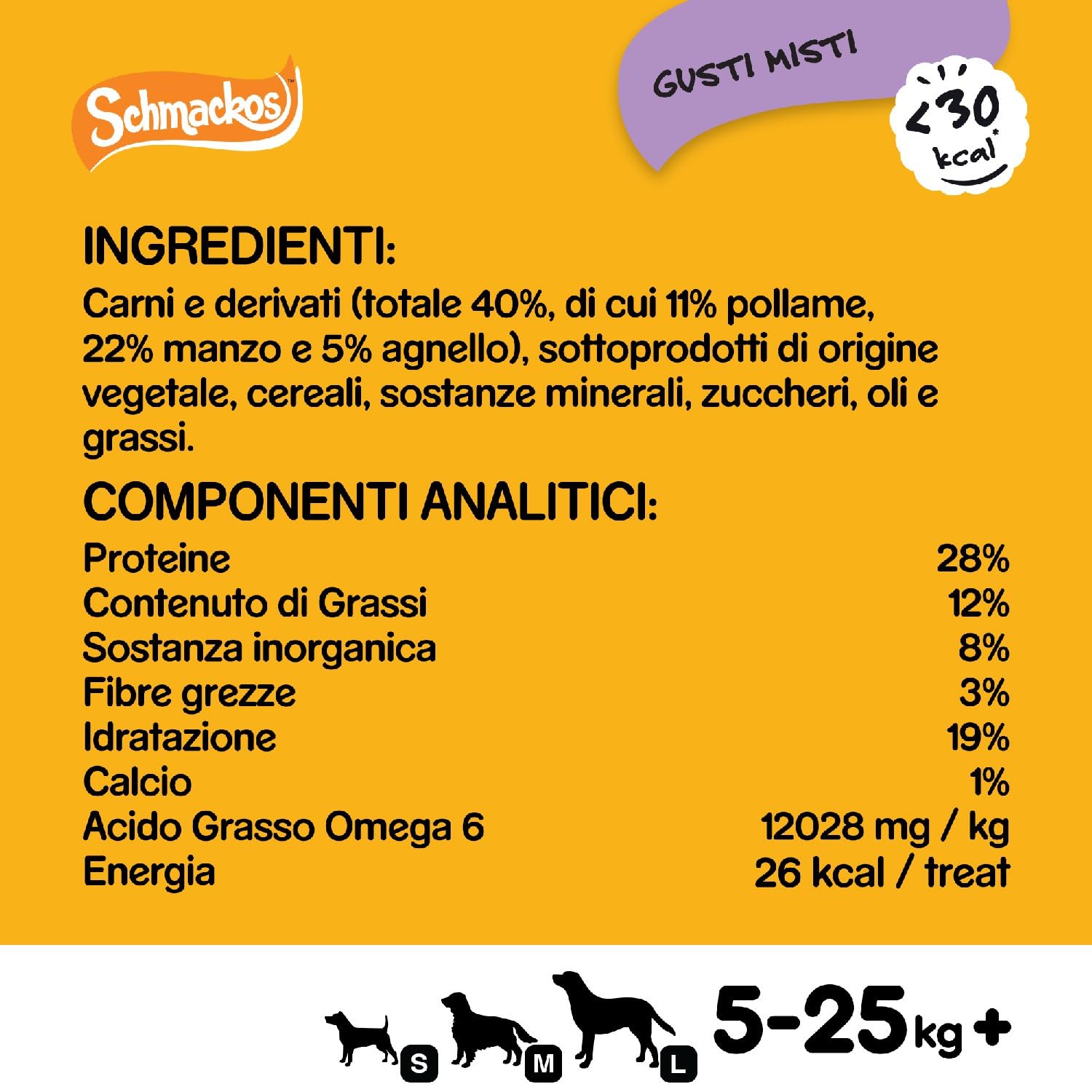 Pedigree Schmackos, Multipack snack per cani al gusto di manzo, agnello e pollame, 110 strisce, 790g in totale