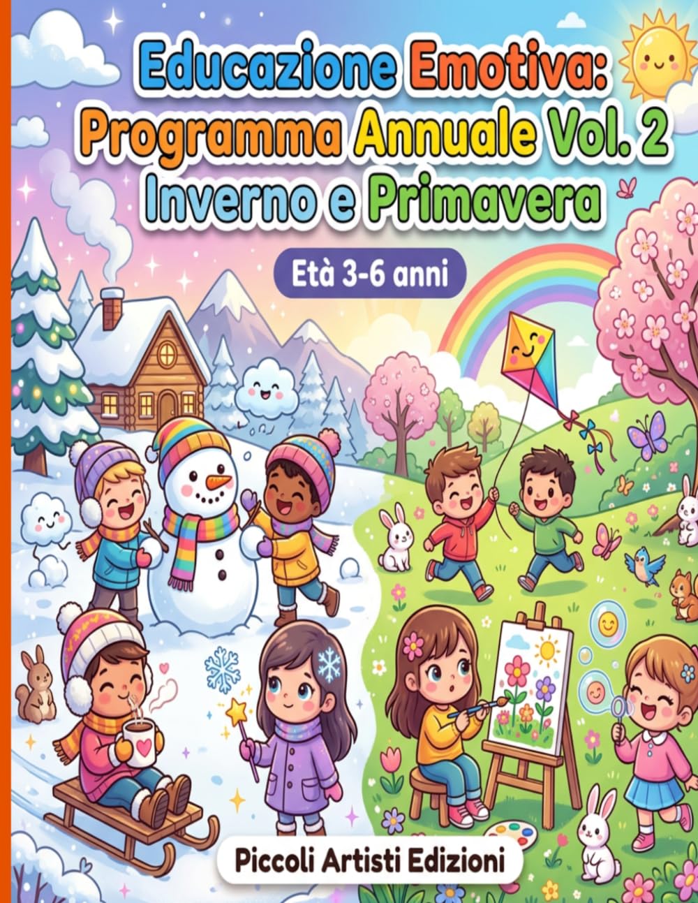 Educazione Emotiva: Programma Annuale Vol. 2 Inverno e Primavera: Programma Illustrato Kawaii di Educazione Emotiva — Gennaio, Febbraio, Marzo, Aprile