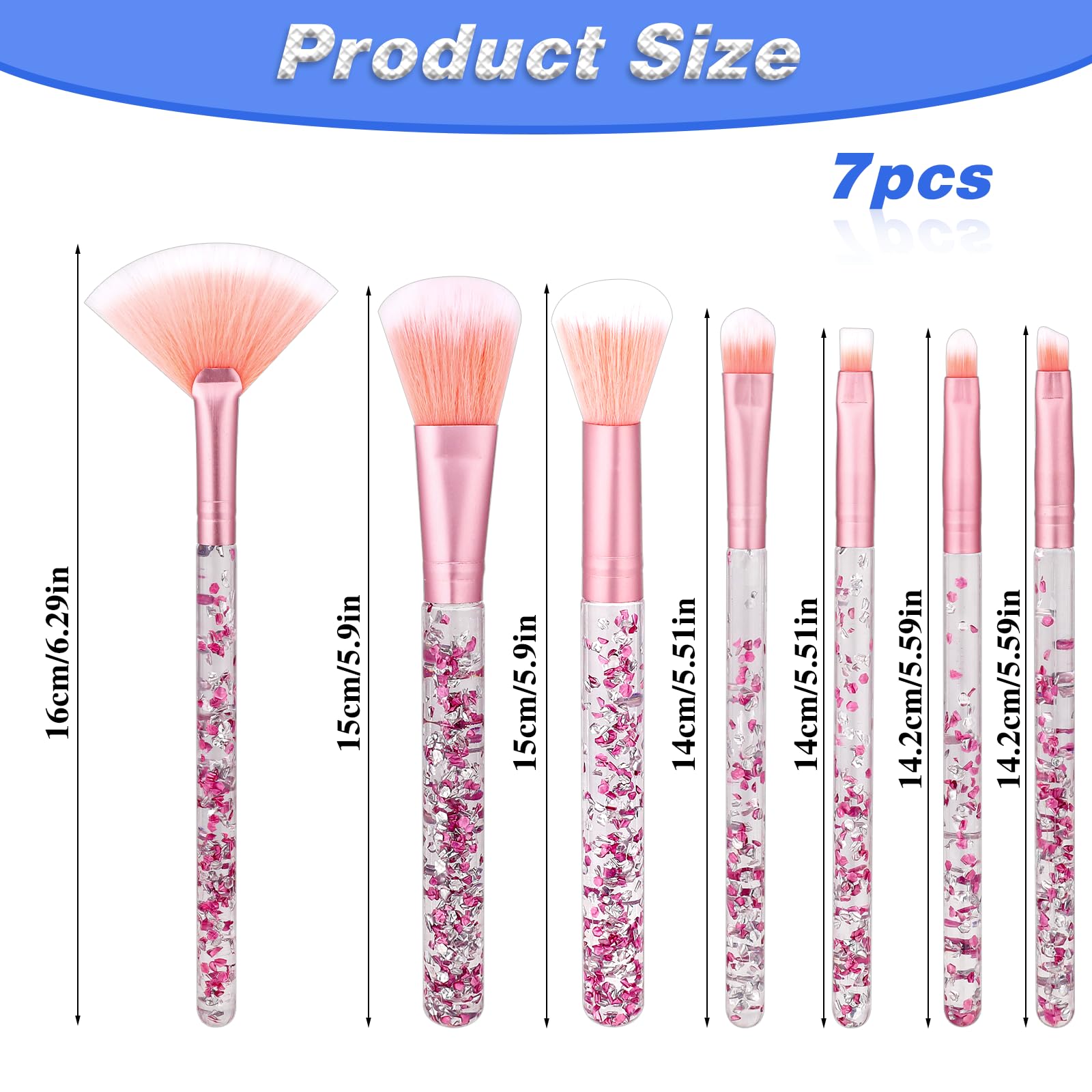 7 PCS Makeup Brushes - Image 4