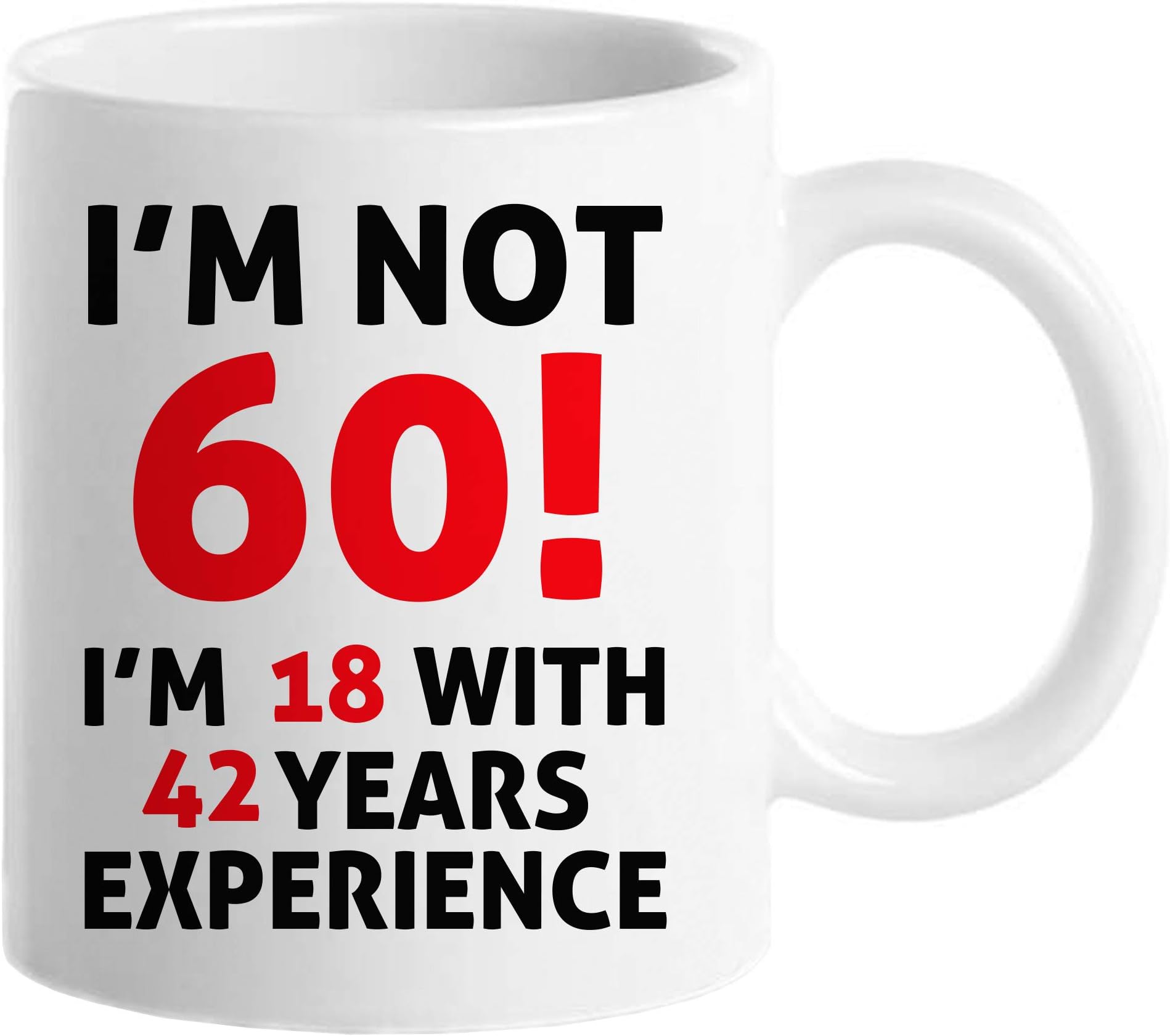 60th Birthday Gifts for Women, Funny 60 Year Old Gift Coffee Mug, 1961 60th Birthday Mugs for Her, Mom, Aunt, Wife, Sister, Grandma, Friend, 11 oz Tea Cup