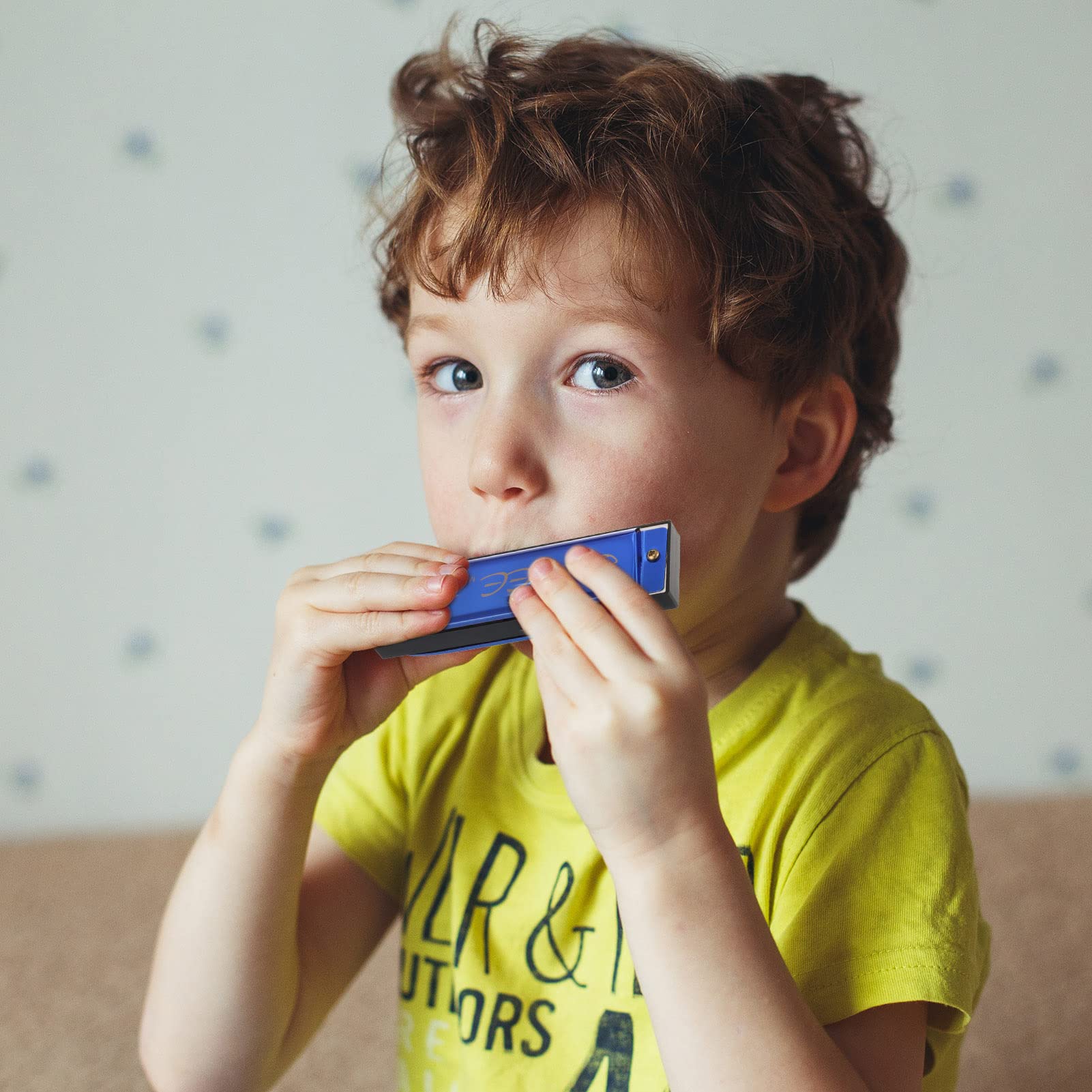 Harmonica Diatonique 10 Trous – Qualité Blues Pour Débutants, Enfants Et Adultes (Bleu)