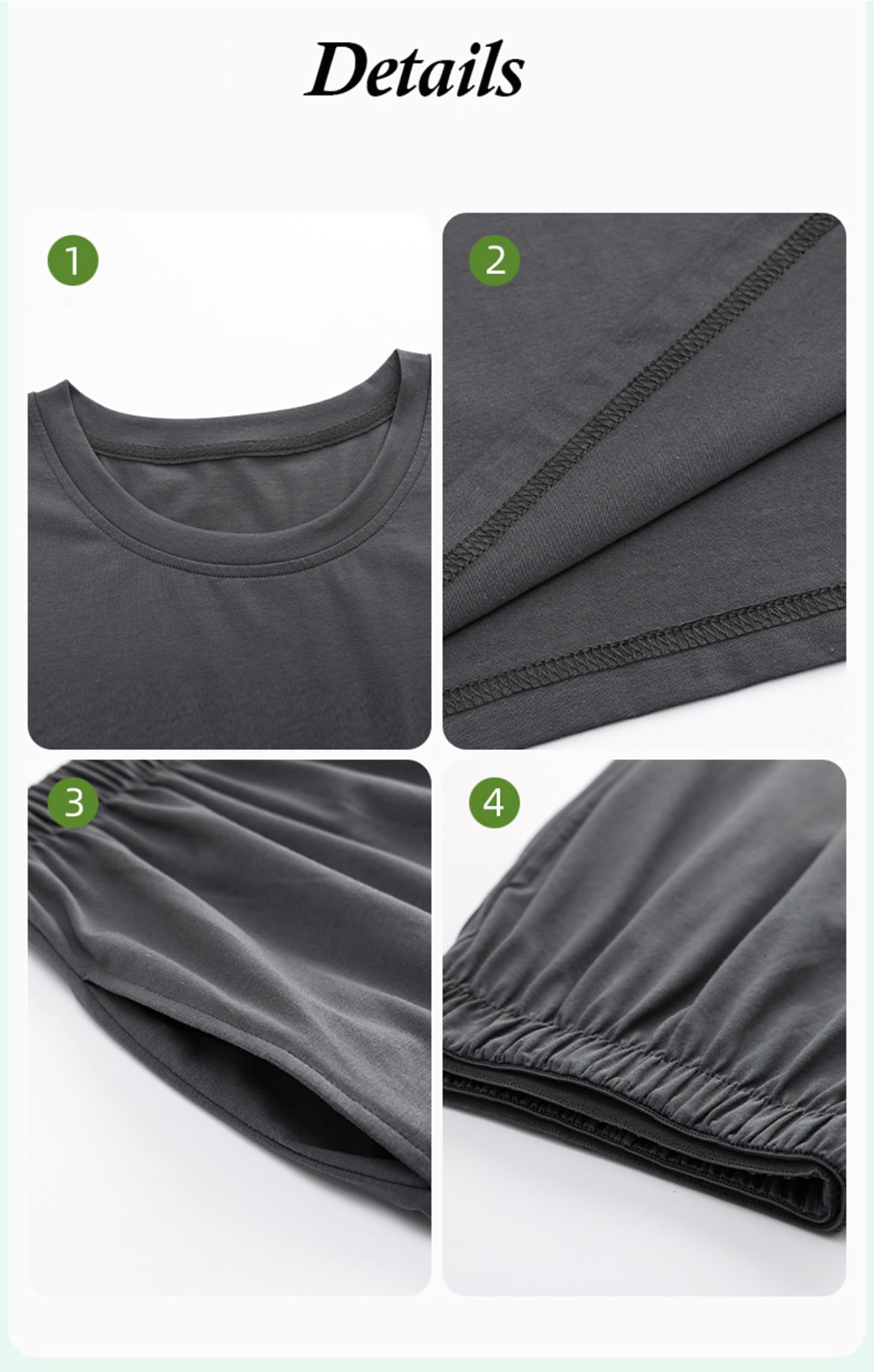 Herren-Pyjama-Set, 2-teilig, Sommer, kühles Gefühl, kurzärmelig, kurze Hose, einfarbig, dünner Abschnitt, Homewear Set