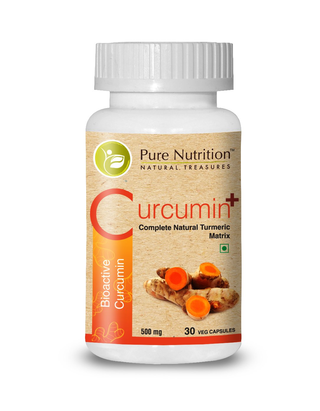 Curcumin Plus 500mg - Maximum Curcuminoids in Every dose. Advance Patented Formula with 10 Times Mor