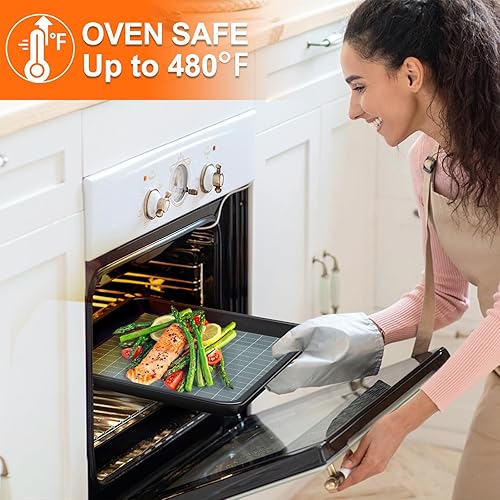 Miniatura 4 de Rollo de alfombrilla de silicona para hornear, antiadherente, resistente al calor, antideslizante, reutilizable, esterilla para liofilizar, tapete