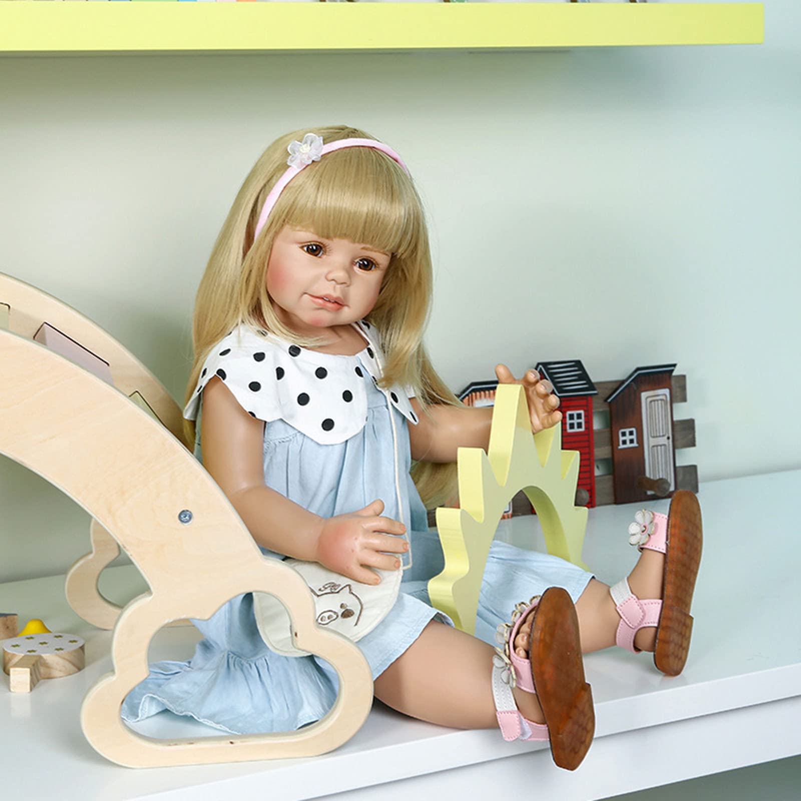 Amazon.co.jp: リアル 70CM リボーンドールシリコーンビニールブロンド