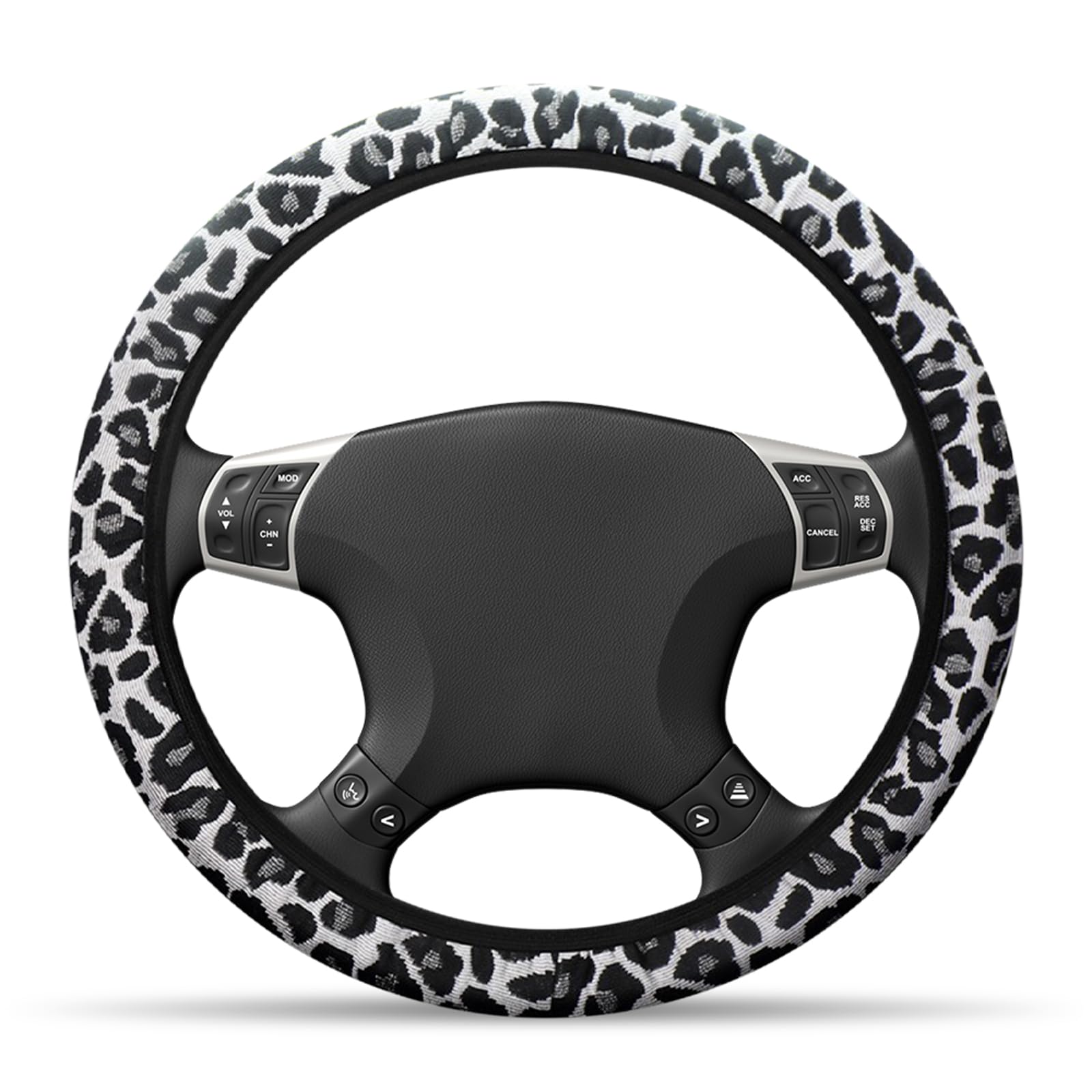Hwtcjx Lenkradbezug, Auto Lenkradbezug, Drucken Lenkradhülle, Atmungsaktiv und Anti Rutsch, Universal Größe 38cm, Auto Lenkradhülle Geeignet für alle Jahreszeiten