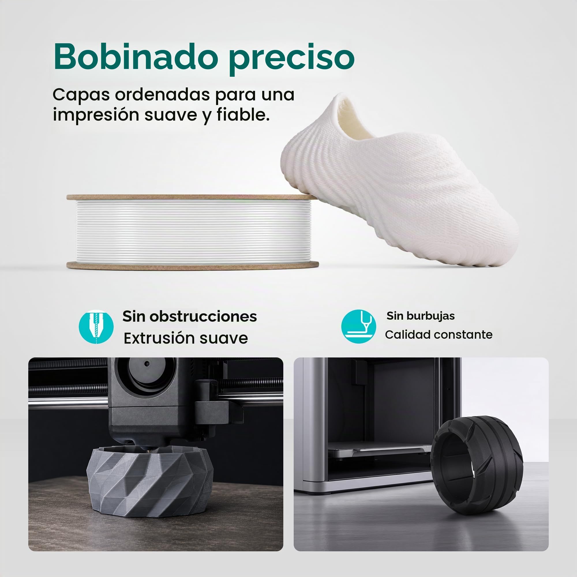 Polymaker PolyFlex TPU-95A Negro - 1,75mm - 750g