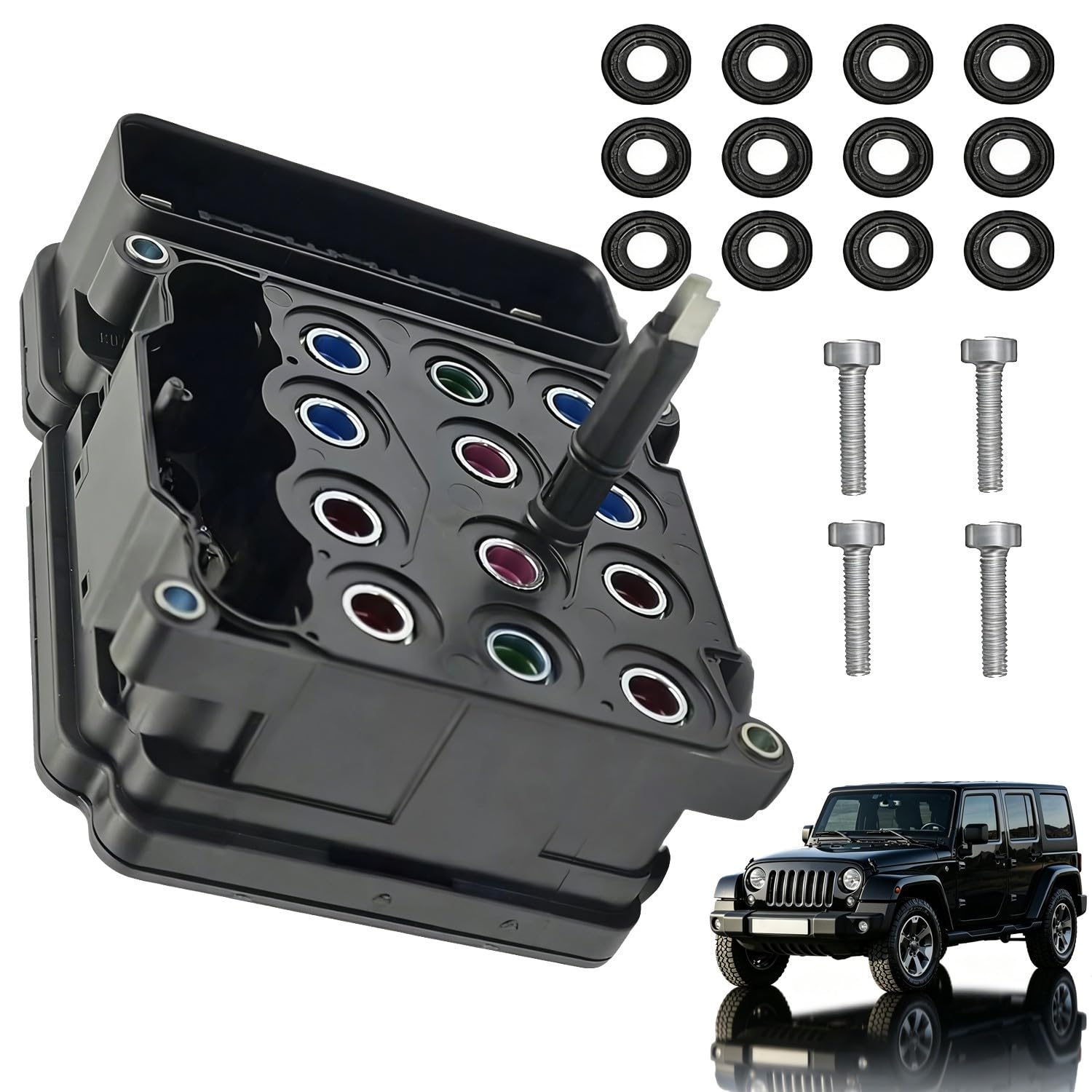 Frcychri 68145835AE ABS Control Module Compatible with Jeep Wrangler 3.6L 2012-2014 68145835AA 68145835AB 68145835AC 68145835AD 68211530AA ABS