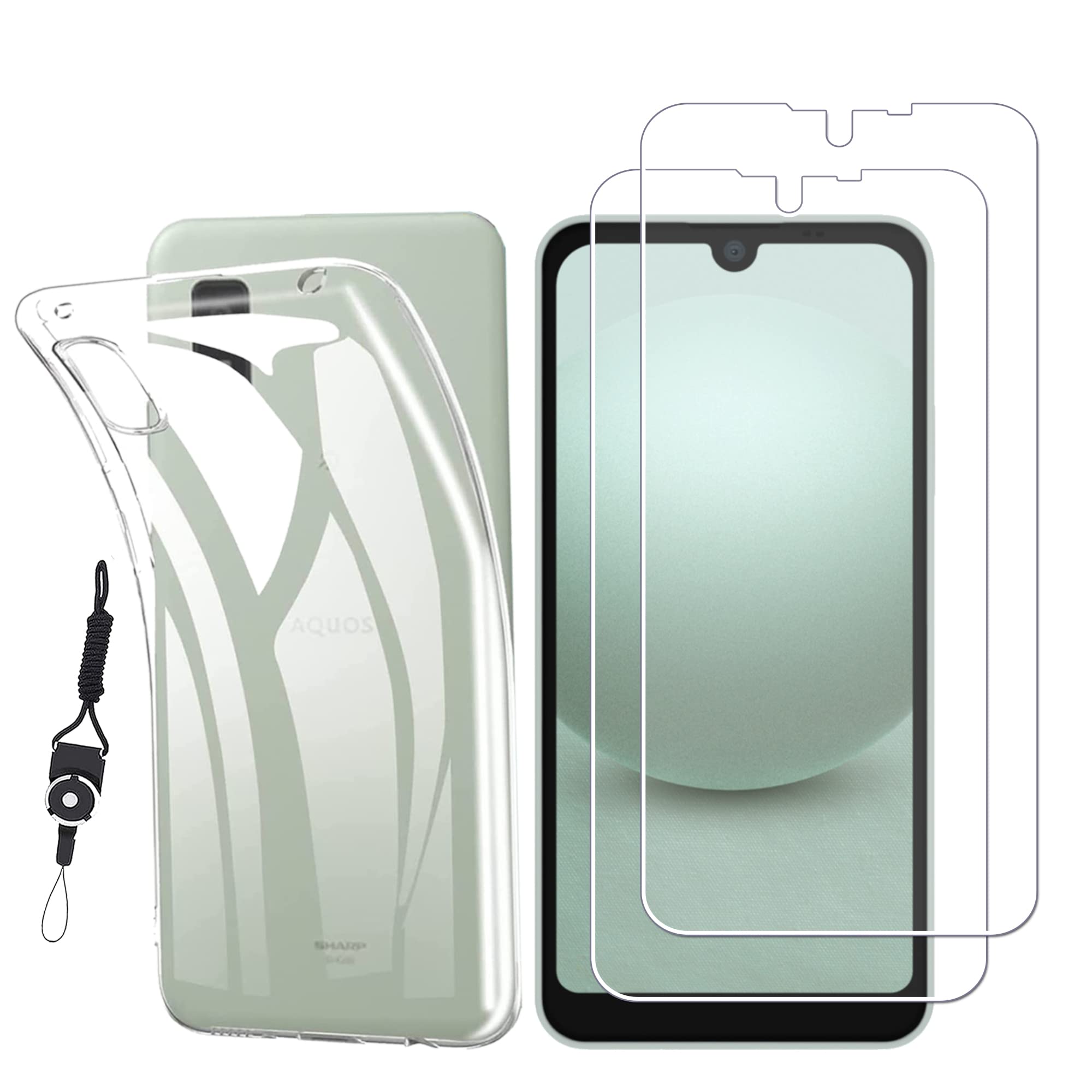 Amazon.co.jp: 【2+1】AQUOS wish3 /SH-53D / A302SH 用の ガラス 