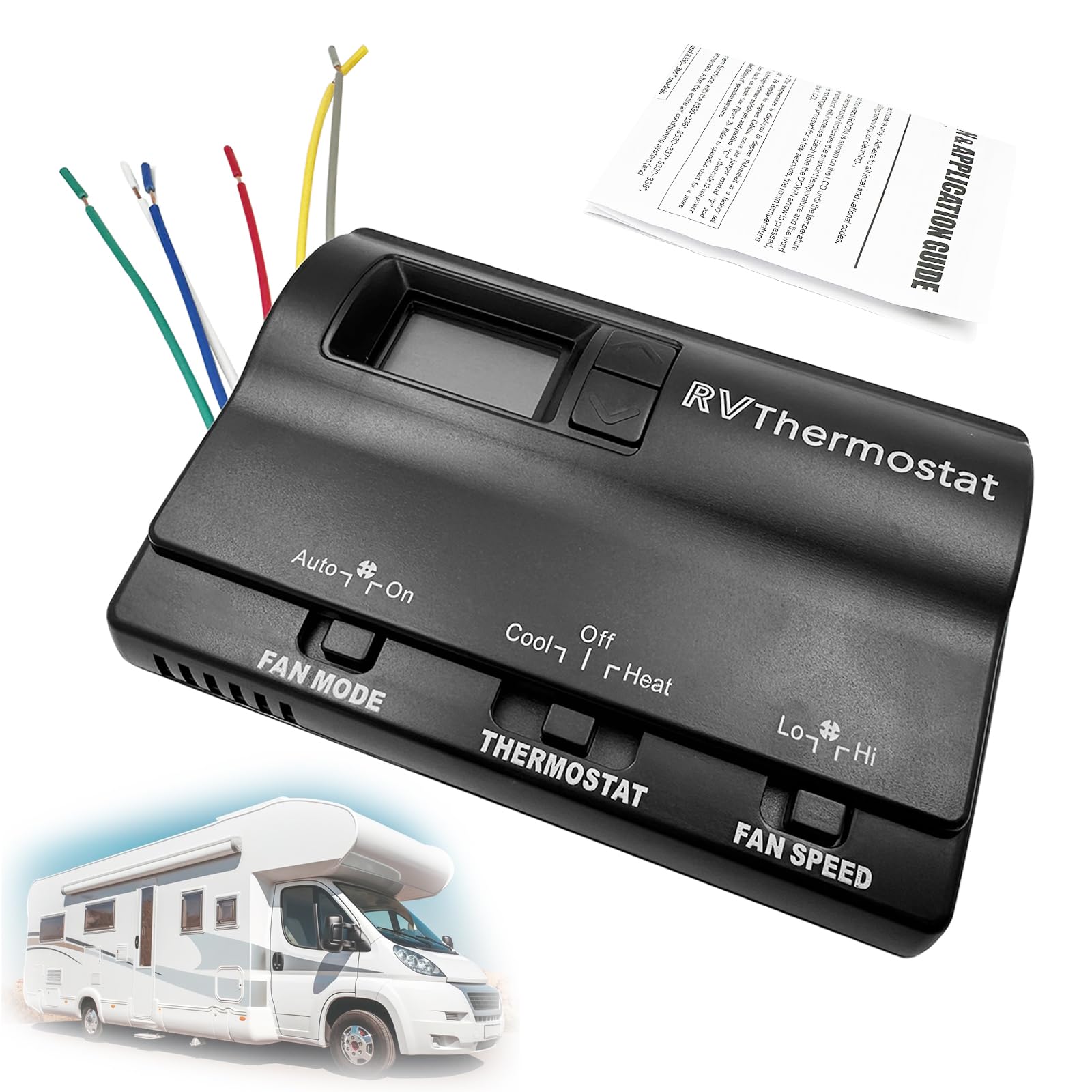 83303862 RV Digital Thermostat, Heat/Cool T-Stat Wall Thermostat