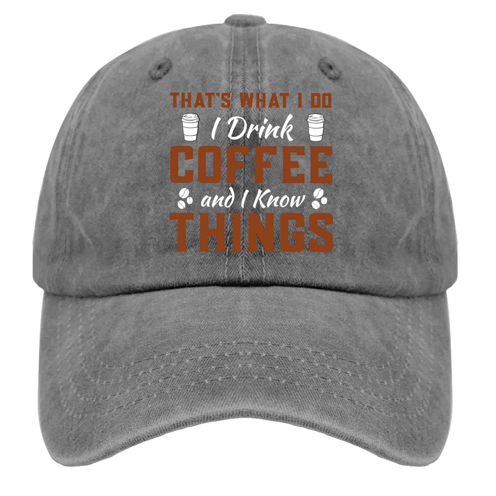 GVNIEADad Hats That's What I Do I Drink Coffee and I Know Things Baseball Cap, Vintage Hats for Men