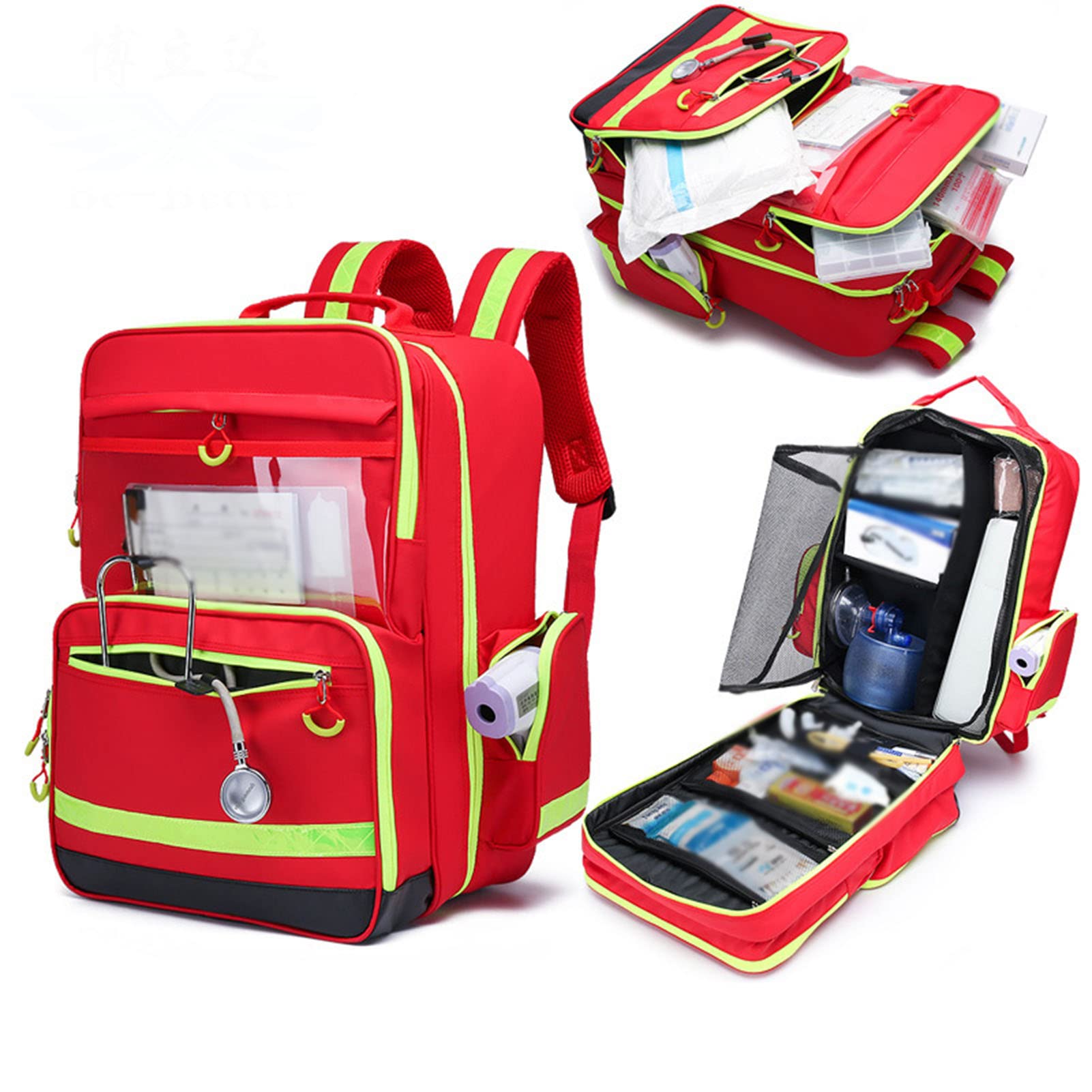 Bolsa para Emergencias Multiusos, Bolsa De Botiquín De Primeros Auxilios Portátil Vacía, Ideal para El Automóvil, El Hogar, El Campamento Y El Senderismo, Solamente La Bolsa