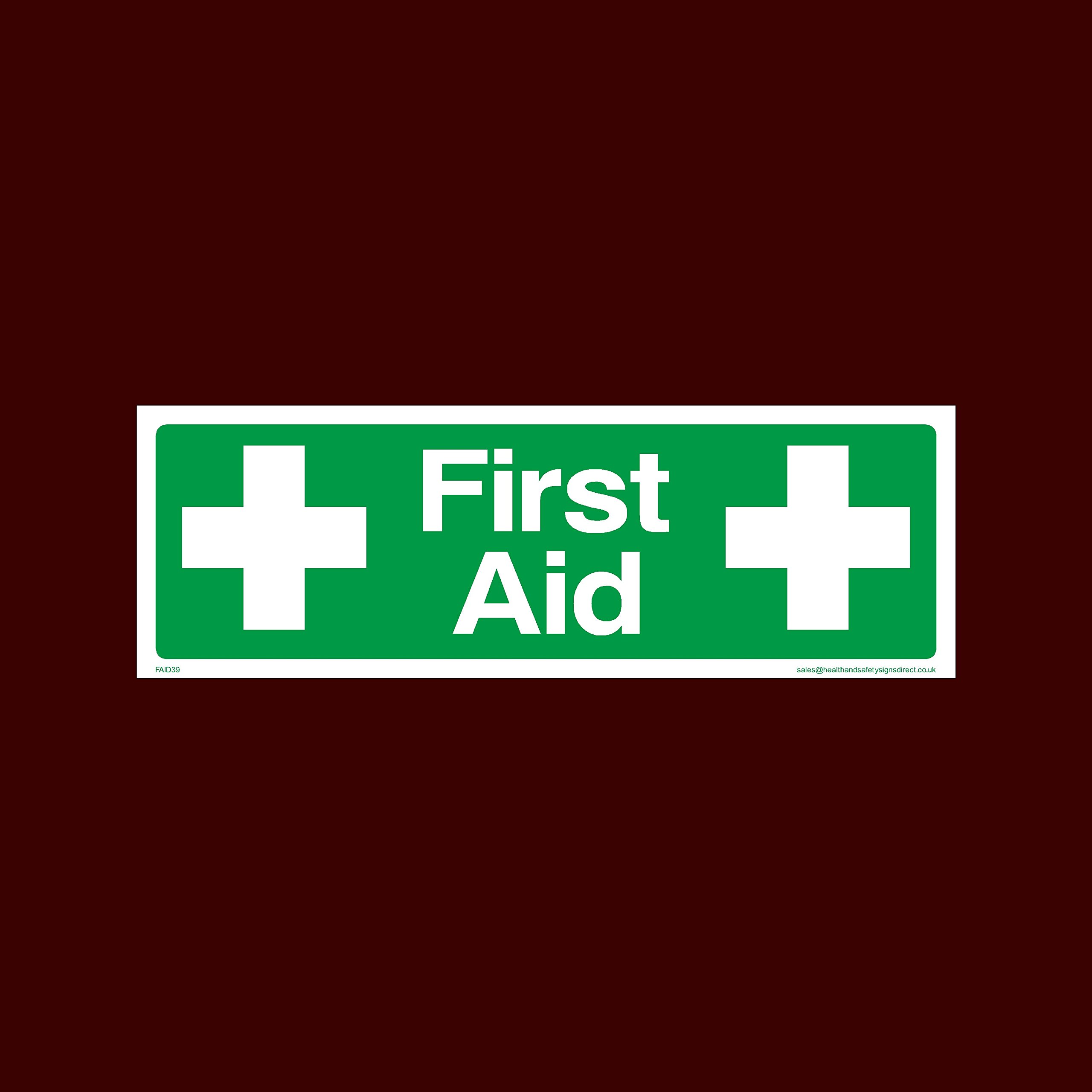 Buy First Aid Emergency Plastic Sign First Aid, Box, Eye Station