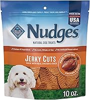 Vista 1 de Blue Buffalo Nudges Jerky Cuts - Golosinas naturales para perros, pato, 10 onzas