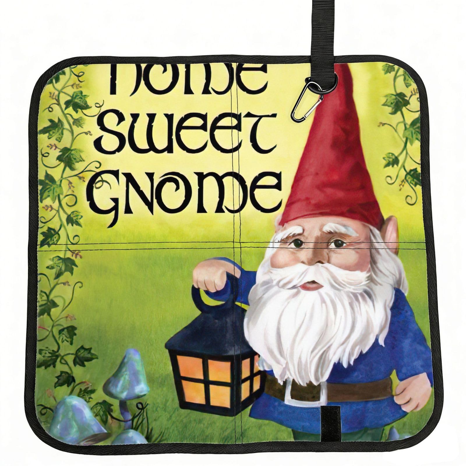 bghdfa Colorful Gnomes Print Outdoor Sitting Mat Waterproof Oxford Cloth Seat Cushion Folding Foam Camping Seat For Picnic