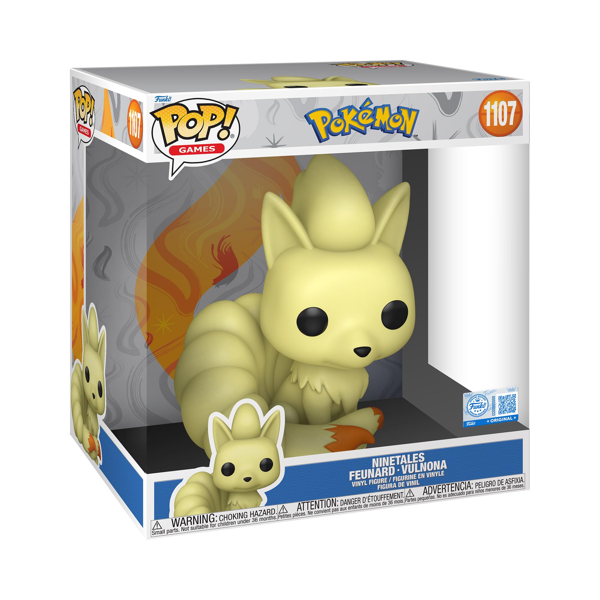 Amazon.com: Funko Pop! Jumbo: Pokemon - Ninetails - Collectible