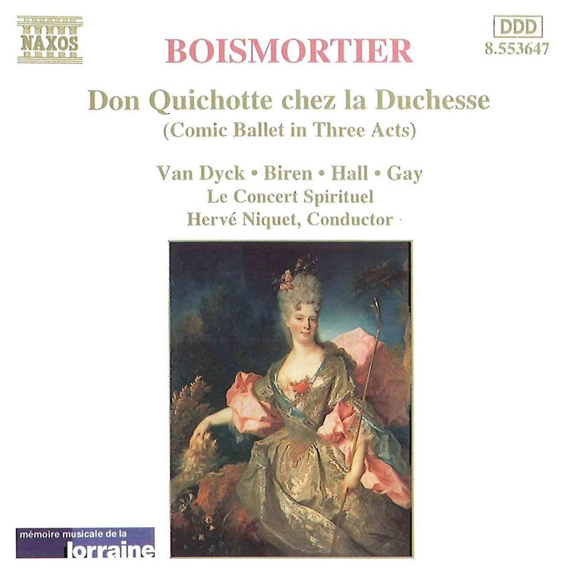 Boismortier: Don Quichotte chez la Duchesse [Audio CD] Stephan Van Dyck; Richard Biren; Meredith Hall; Paul Gay; Marie-Pierre Wattiez; Paul Médioni; Anne Mopin; Joseph Bodin de Boismortier; Hervé Niquet and Le Concert Spirituel