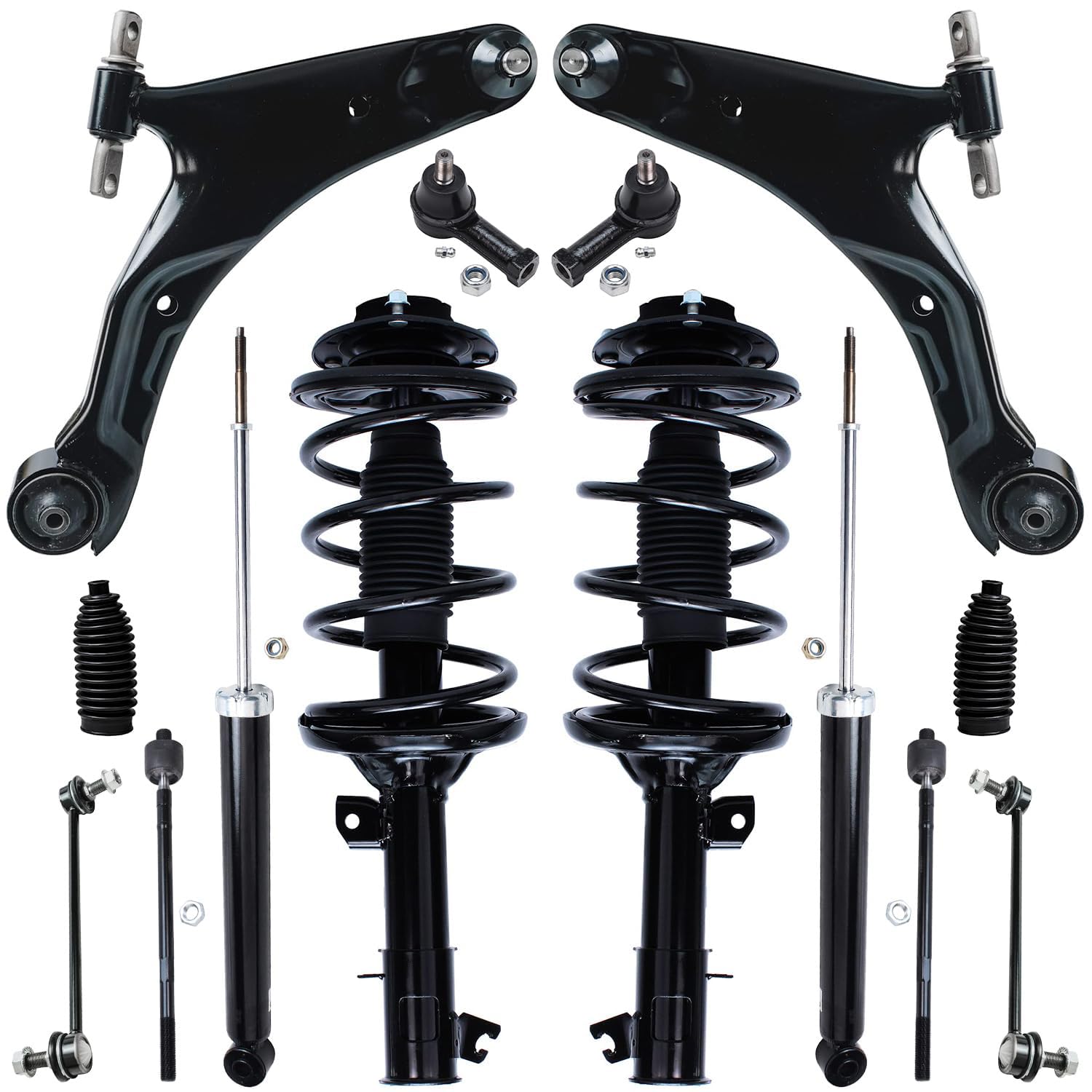 Detroit Axle - Front End 14pc Suspension Kit for 2001-2006 Hyundai Santa Fe