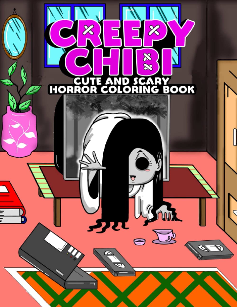 Creepy Chibi: Cute and Scary Coloring Book, kawaii creepy spooky and cute horror coloring book for adults (Chibi Scary and Cute Coloring Books)