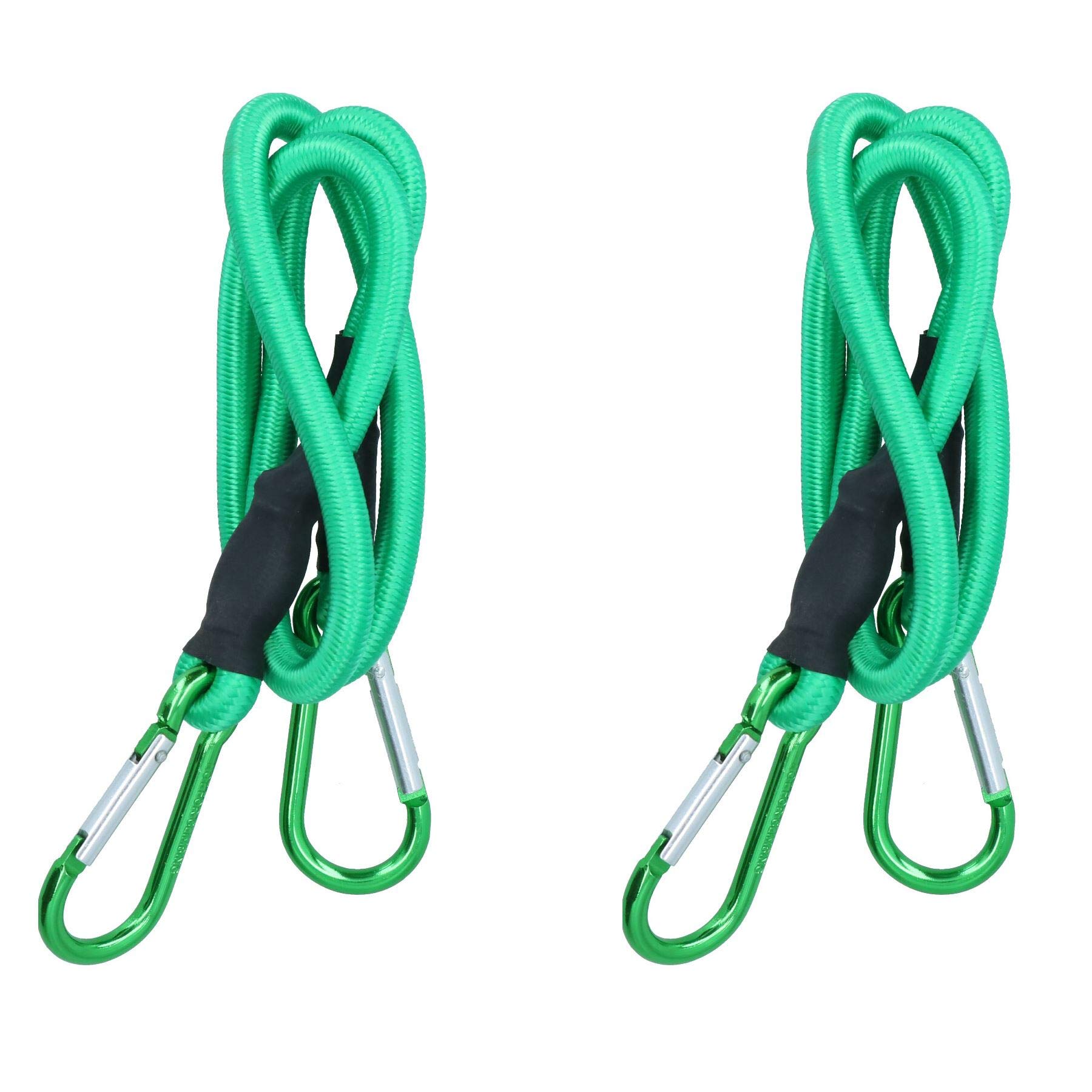 Ab Tools 36” Bungee Rope With Carabiner Clips Cords Elastic Tie Down Fasteners 2Pc