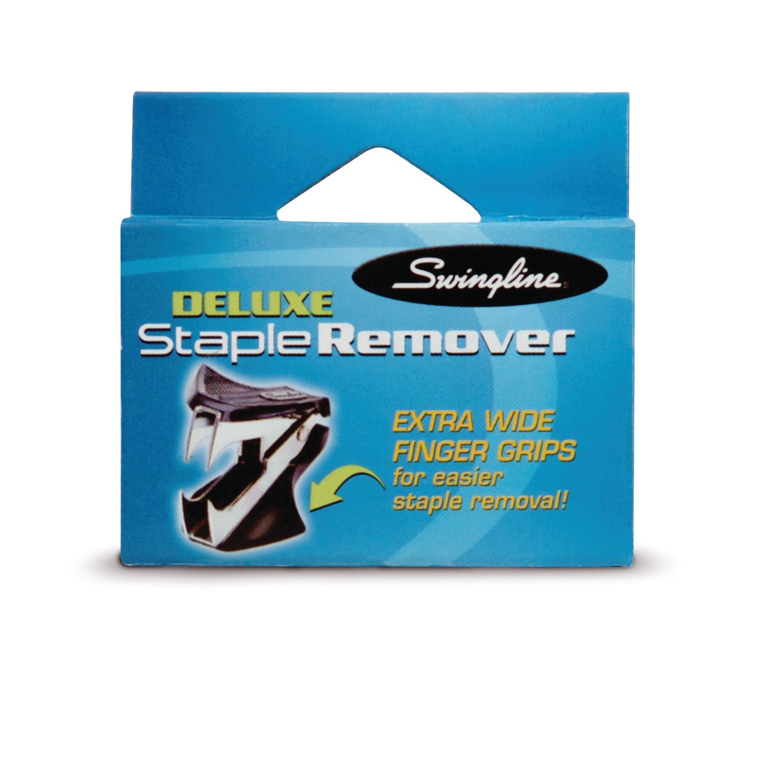 Swingline quitagrapas, Deluxe, extra ancho, mandíbulas de acero, negro, 1 funda de 24 ranuras de grapas (s7038101-cs)