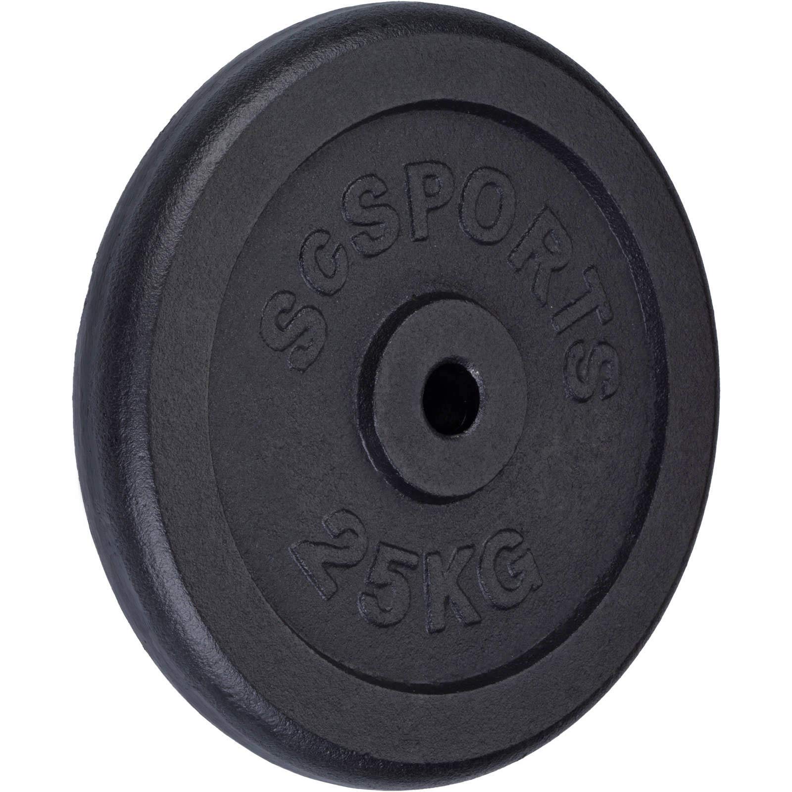 ScSPORTS Disque d'haltères en fonte 25 kg